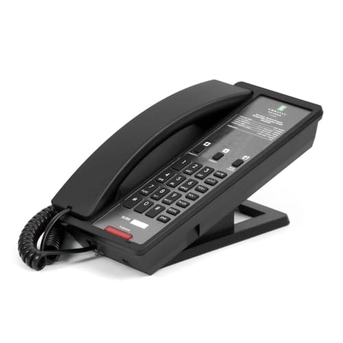 Bittel, Neo, Single Line Telephone with Speakerphone, 3 Guest Service Keys, Black